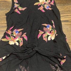 A new day tank top with flowers